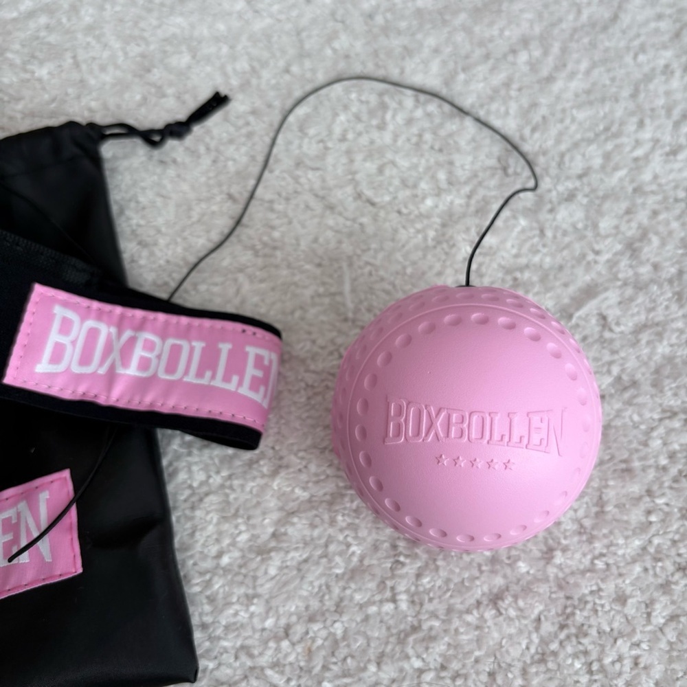 Boxbollen Pink and Black Workout Boxing Accessory Game - Picture 3 of 10